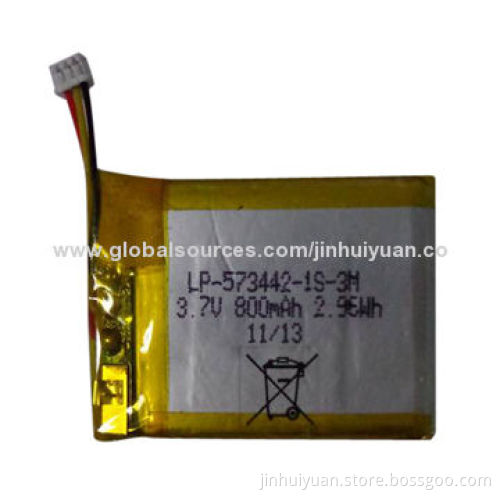 Lithium Battery, 573442, with 3.7V Voltage